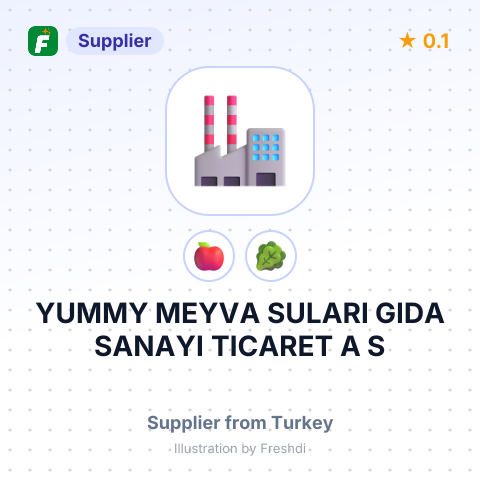 YUMMY MEYVA SULARI GIDA SANAYI TICARET A S – summary card, no photo uploaded yet