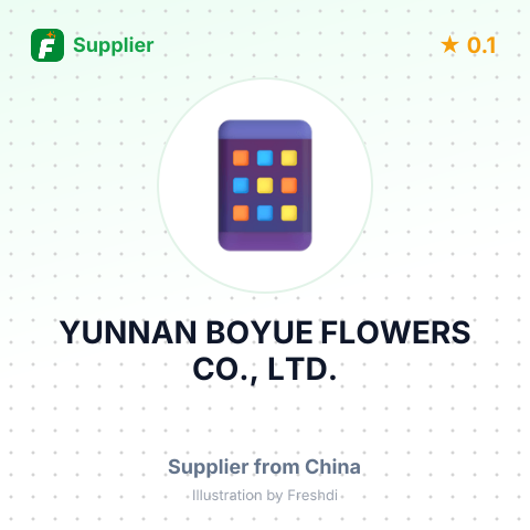 YUNNAN BOYUE FLOWERS CO., LTD. – summary card, no photo uploaded yet