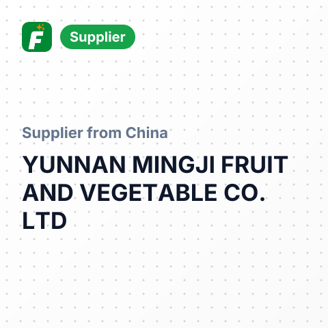 YUNNAN MINGJI FRUIT AND VEGETABLE CO.,LTD – summary card, no photo uploaded yet