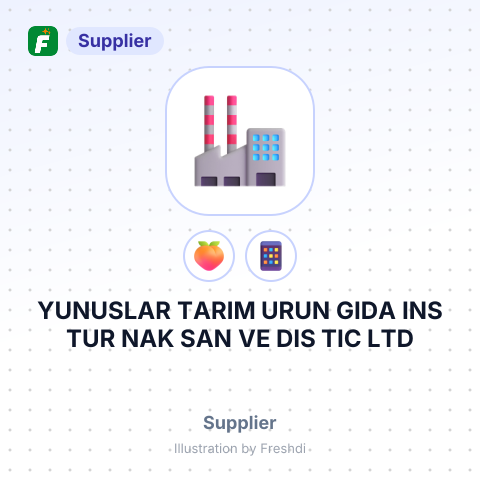 YUNUSLAR TARIM URUN GIDA INS TUR NAK SAN VE DIS TIC LTD – summary card, no photo uploaded yet