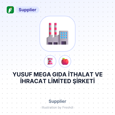 YUSUF MEGA GIDA İTHALAT VE İHRACAT LİMİTED ŞİRKETİ – summary card, no photo uploaded yet