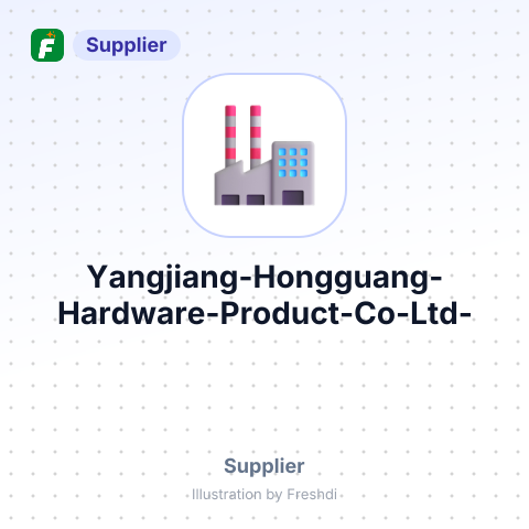 Yangjiang Hongguang Hardware Product Co.,Ltd. – summary card, no photo uploaded yet