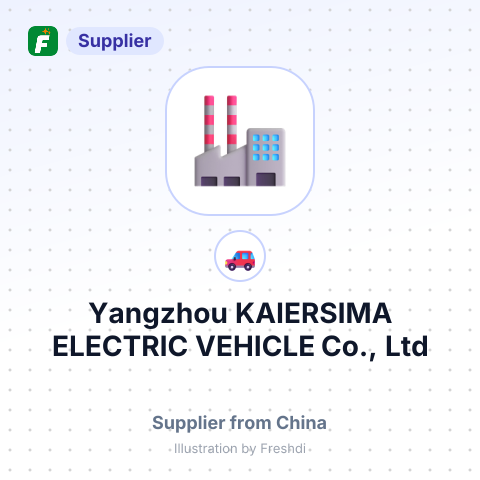 Yangzhou KAIERSIMA ELECTRIC VEHICLE Co., Ltd – summary card, no photo uploaded yet