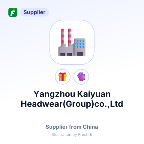 Yangzhou Kaiyuan Headwear(Group)co.,Ltd – summary card, no photo uploaded yet