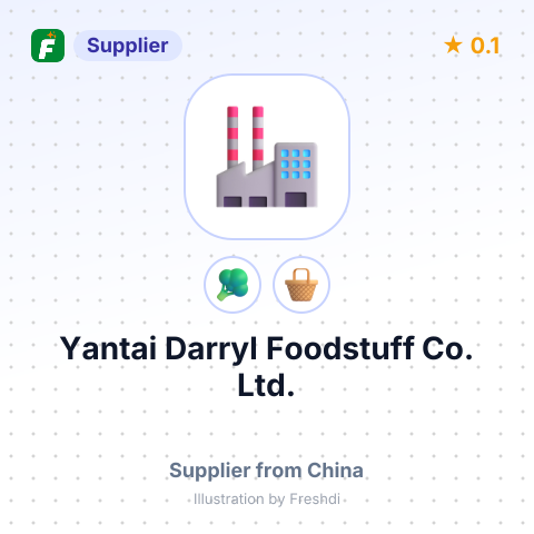 Yantai Darryl Foodstuff Co., Ltd. – summary card, no photo uploaded yet