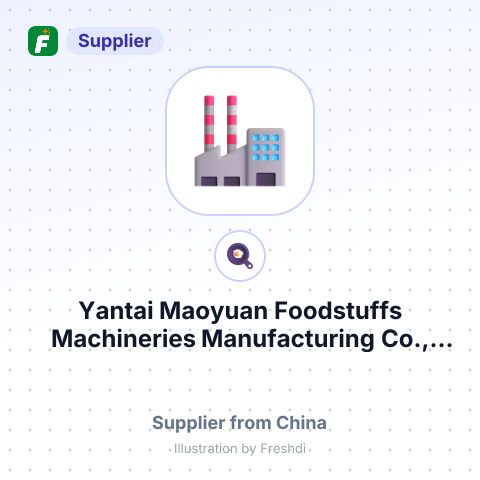 Yantai Maoyuan Foodstuffs Machineries Manufacturing Co., Ltd. – summary card, no photo uploaded yet
