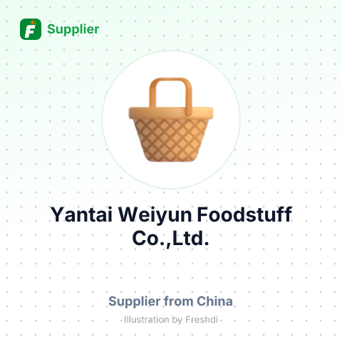 Yantai Weiyun Foodstuff Co.,Ltd. – summary card, no photo uploaded yet