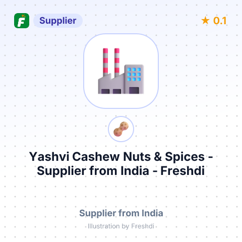 Yashvi Cashew Nuts & Spices  – summary card, no photo uploaded yet