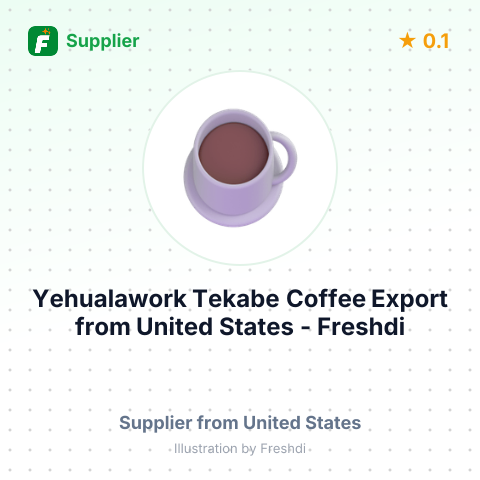 Yehualawork Tekabe Coffee Export  – summary card, no photo uploaded yet