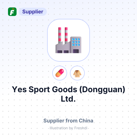 Yes Sport Goods (Dongguan) Ltd. – summary card, no photo uploaded yet