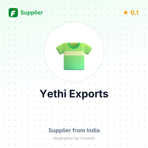 Yethi Exports  – summary card, no photo uploaded yet