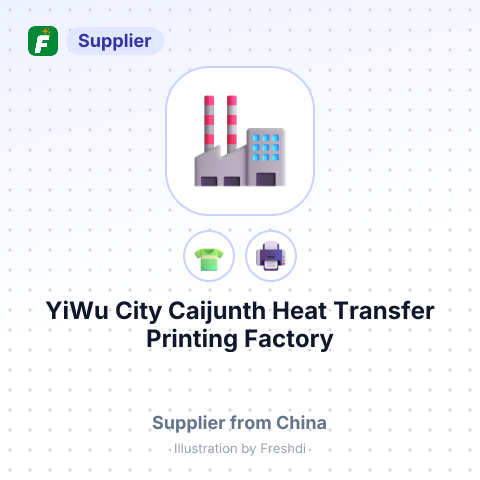 YiWu City Caijunth Heat Transfer Printing Factory – summary card, no photo uploaded yet