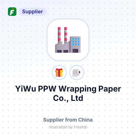 YiWu PPW Wrapping Paper Co., Ltd – summary card, no photo uploaded yet