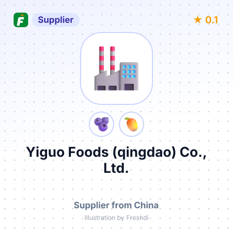 Yiguo Foods (qingdao) Co., Ltd.  – summary card, no photo uploaded yet