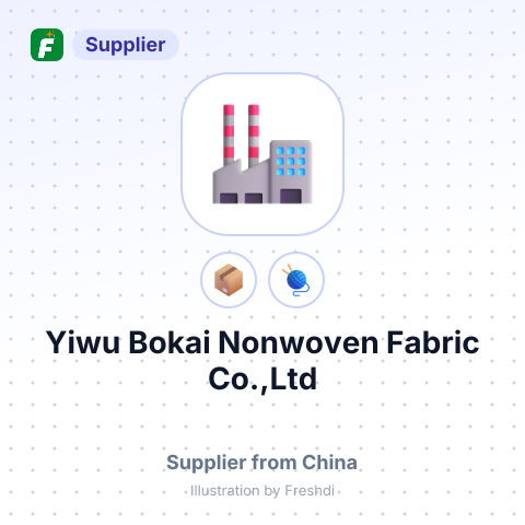 Yiwu Bokai Nonwoven Fabric Co.,Ltd – summary card, no photo uploaded yet