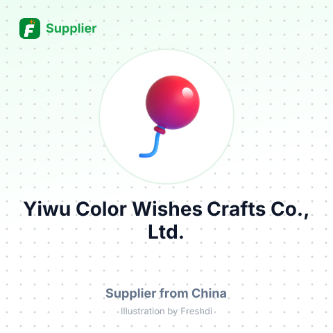 Yiwu Color Wishes Crafts Co., Ltd. – summary card, no photo uploaded yet