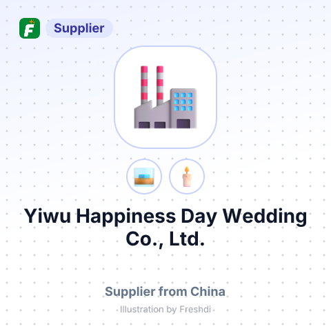 Yiwu Happiness Day Wedding Co., Ltd. – summary card, no photo uploaded yet