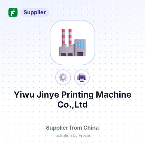 Yiwu Jinye Printing Machine Co.,Ltd – summary card, no photo uploaded yet