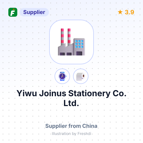 Yiwu Joinus Stationery Co., Ltd. – summary card, no photo uploaded yet