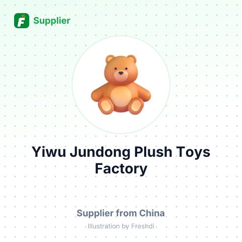 Yiwu Jundong Plush Toys Factory – summary card, no photo uploaded yet