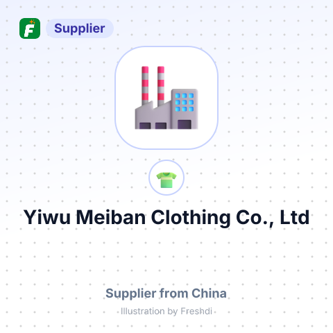 Yiwu Meiban Clothing Co., Ltd – summary card, no photo uploaded yet