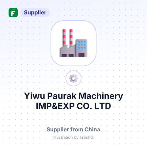 Yiwu Paurak Machinery IMP&EXP CO.,LTD – summary card, no photo uploaded yet