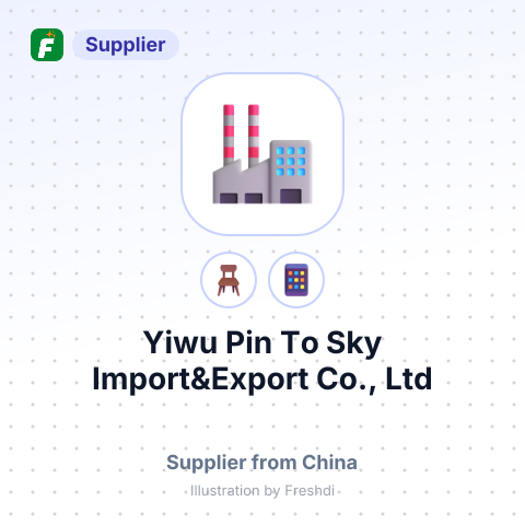 Yiwu Pin To Sky Import&Export Co., Ltd – summary card, no photo uploaded yet