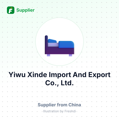Yiwu Xinde Import And Export Co., Ltd. – summary card, no photo uploaded yet