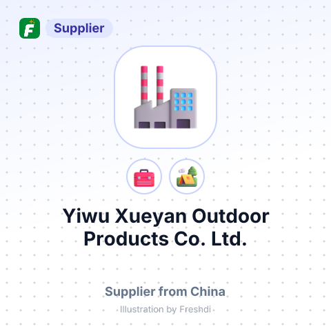 Yiwu Xueyan Outdoor Products Co., Ltd. – summary card, no photo uploaded yet