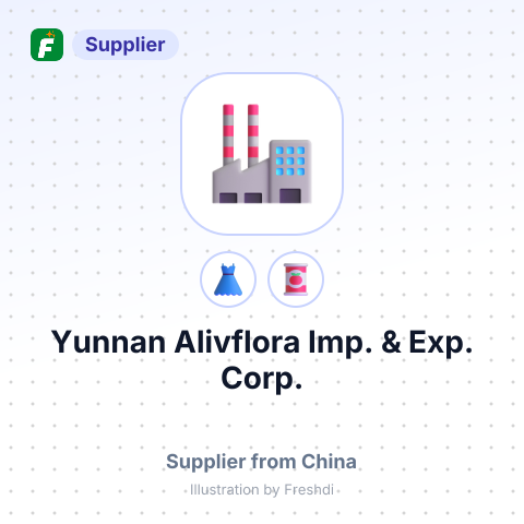 Yunnan Alivflora Imp. & Exp. Corp. – summary card, no photo uploaded yet