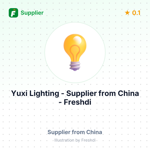 Yuxi Lighting  – summary card, no photo uploaded yet