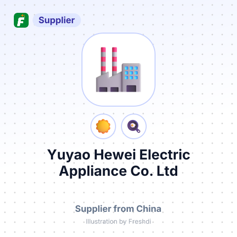 Yuyao Hewei Electric Appliance Co.,Ltd – summary card, no photo uploaded yet