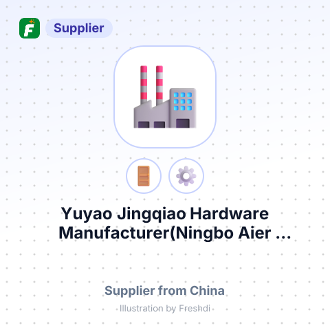 Yuyao Jingqiao Hardware Manufacturer(Ningbo Aier Ventilation Equipment Co.,Ltd.) – summary card, no photo uploaded yet