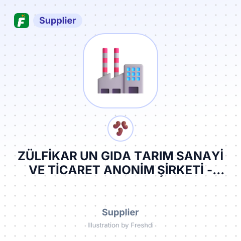 ZÜLFİKAR UN GIDA TARIM SANAYİ VE TİCARET ANONİM ŞİRKETİ – summary card, no photo uploaded yet