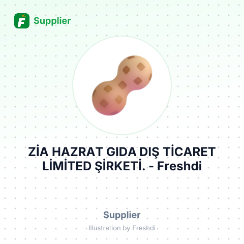 ZİA HAZRAT GIDA DIŞ TİCARET LİMİTED ŞİRKETİ. – summary card, no photo uploaded yet