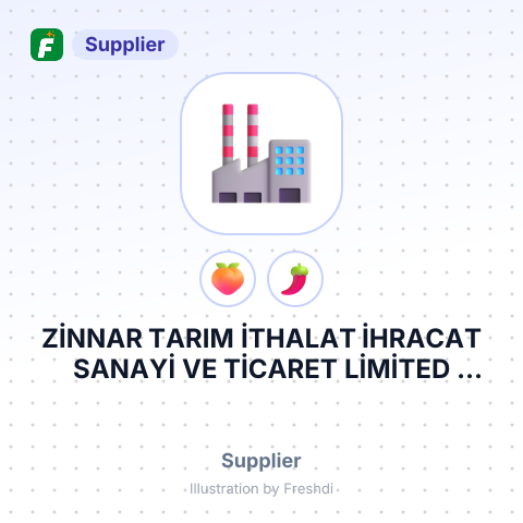 ZİNNAR TARIM İTHALAT İHRACAT SANAYİ VE TİCARET LİMİTED ŞİRKETİ – summary card, no photo uploaded yet