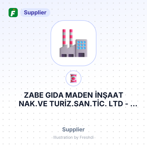 ZABE GIDA MADEN İNŞAAT NAK.VE TURİZ.SAN.TİC. LTD – summary card, no photo uploaded yet