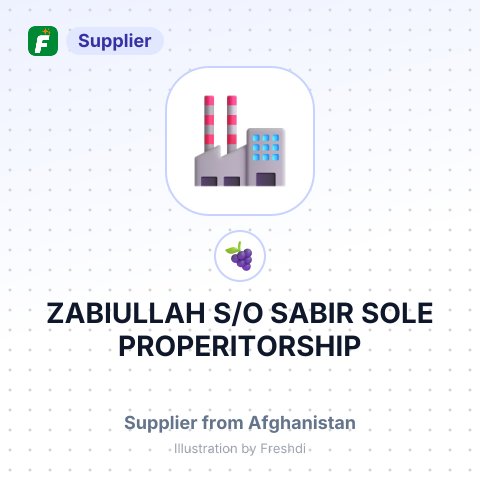 ZABIULLAH S/O SABIR SOLE PROPERITORSHIP – summary card, no photo uploaded yet
