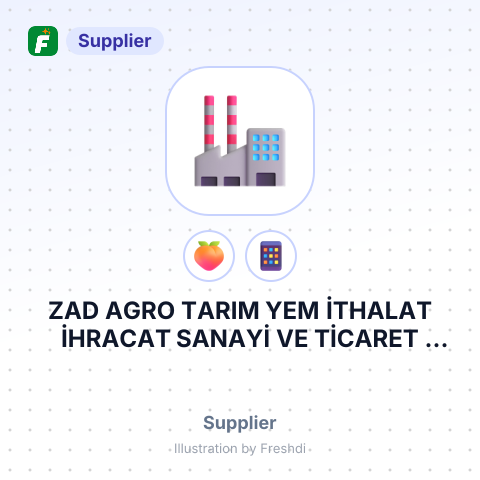 ZAD AGRO TARIM YEM İTHALAT İHRACAT SANAYİ VE TİCARET LİMİTED ŞİRKETİ – summary card, no photo uploaded yet