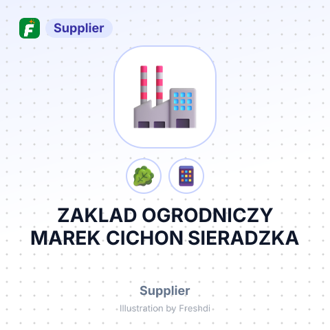 ZAKLAD OGRODNICZY MAREK CICHON SIERADZKA – summary card, no photo uploaded yet
