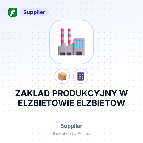 ZAKLAD PRODUKCYJNY W ELZBIETOWIE ELZBIETOW – summary card, no photo uploaded yet