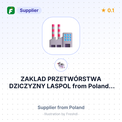 ZAKLAD PRZETWÓRSTWA DZICZYZNY LASPOL – summary card, no photo uploaded yet