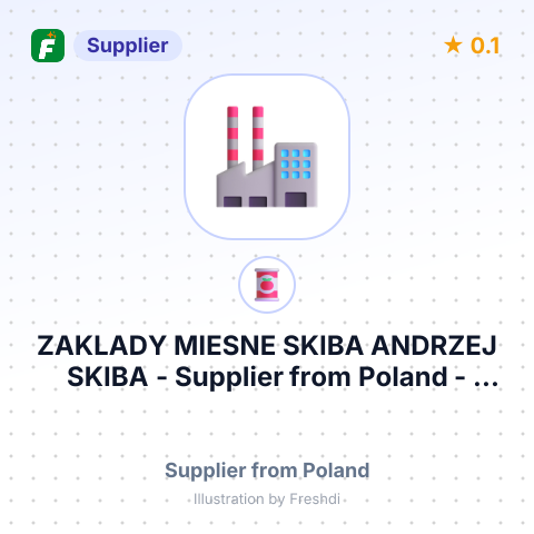 ZAKLADY MIESNE SKIBA ANDRZEJ SKIBA – summary card, no photo uploaded yet