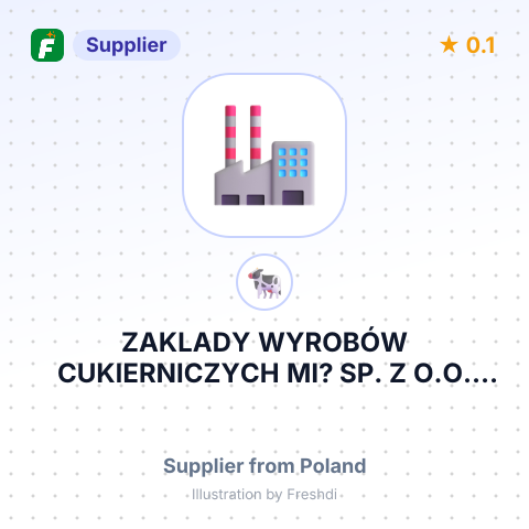 ZAKLADY WYROBÓW CUKIERNICZYCH MI? SP. Z O.O. ZAKLAD NR 2 – summary card, no photo uploaded yet
