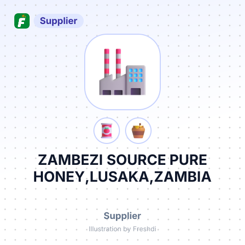 ZAMBEZI SOURCE PURE HONEY,LUSAKA,ZAMBIA – summary card, no photo uploaded yet
