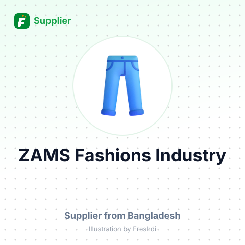 ZAMS Fashions Industry – summary card, no photo uploaded yet