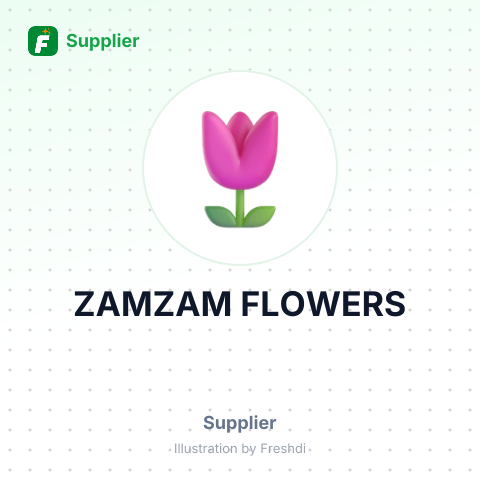 ZAMZAM FLOWERS – summary card, no photo uploaded yet