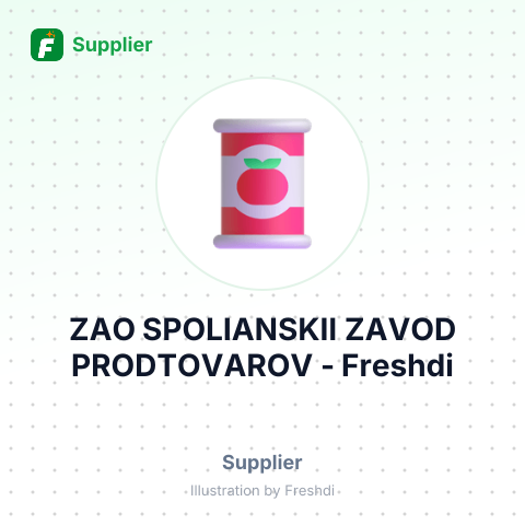 ZAO SPOLIANSKII ZAVOD PRODTOVAROV – summary card, no photo uploaded yet