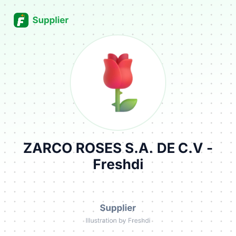 ZARCO ROSES S.A. DE C.V – summary card, no photo uploaded yet