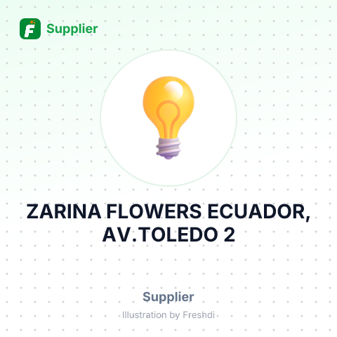 ZARINA FLOWERS ECUADOR, AV.TOLEDO 2 – summary card, no photo uploaded yet